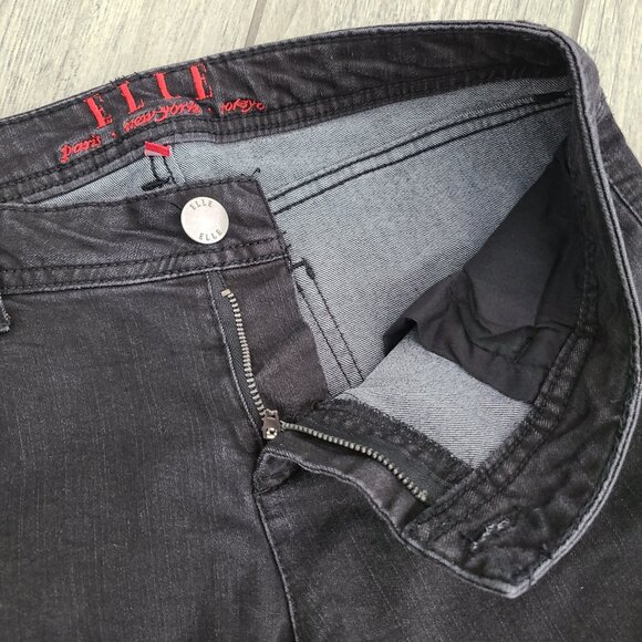 ELLE women's black skinny jeans size 8R - Picture 8 of 12